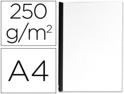 CJ100 tapas encuadernación Q-Connect cartón blanco simil-piel 250 g/m² A-4